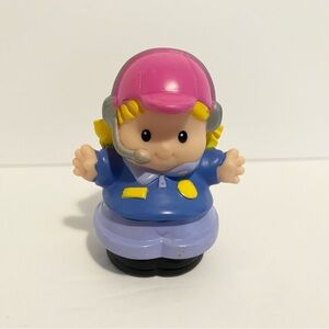 Fisher Price Little People Pilot Captain Airplane Girl Airport Toy 4/$20 🛑